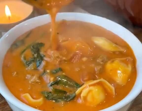 creamy tortellini sausage soup