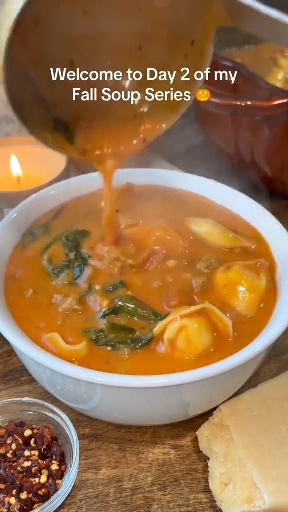 creamy tortellini sausage soup