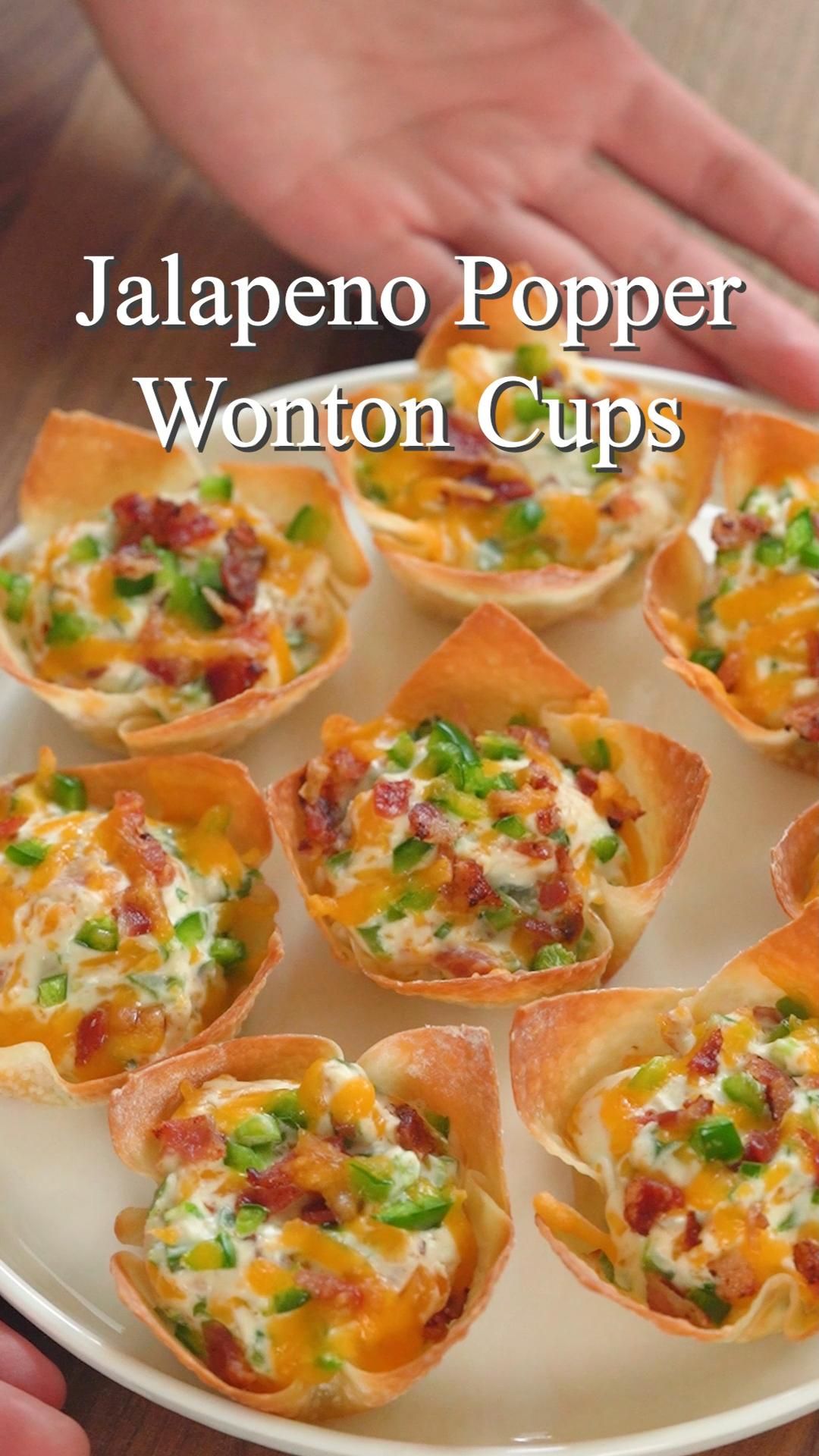 jalapeno popper wonton cups
