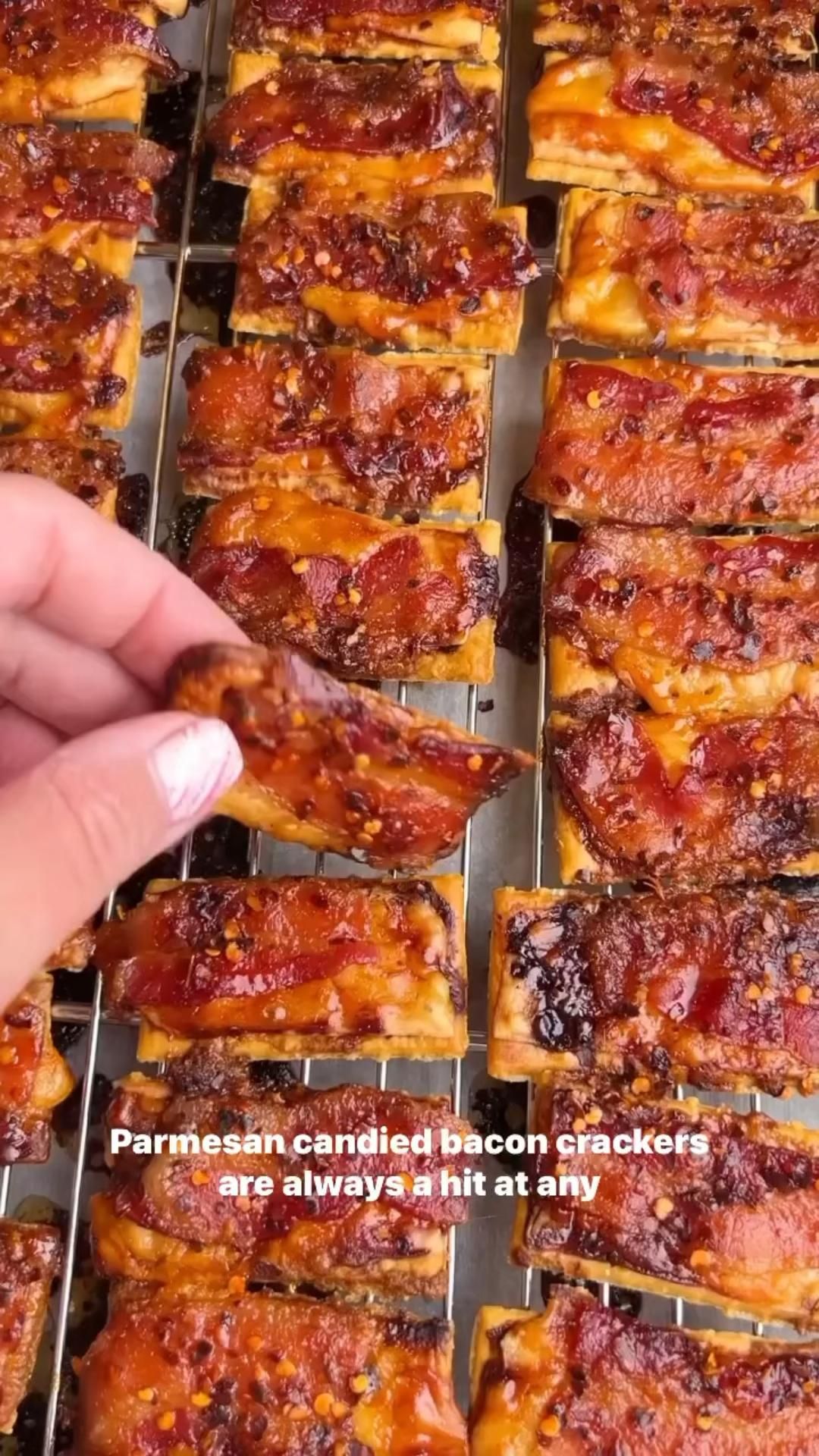 parmesan candy bacon crackers recipe
