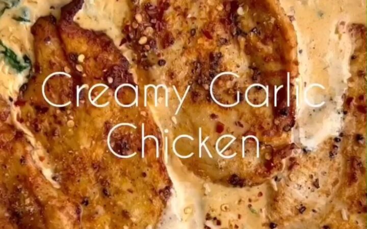creamy garlic chicken recipe