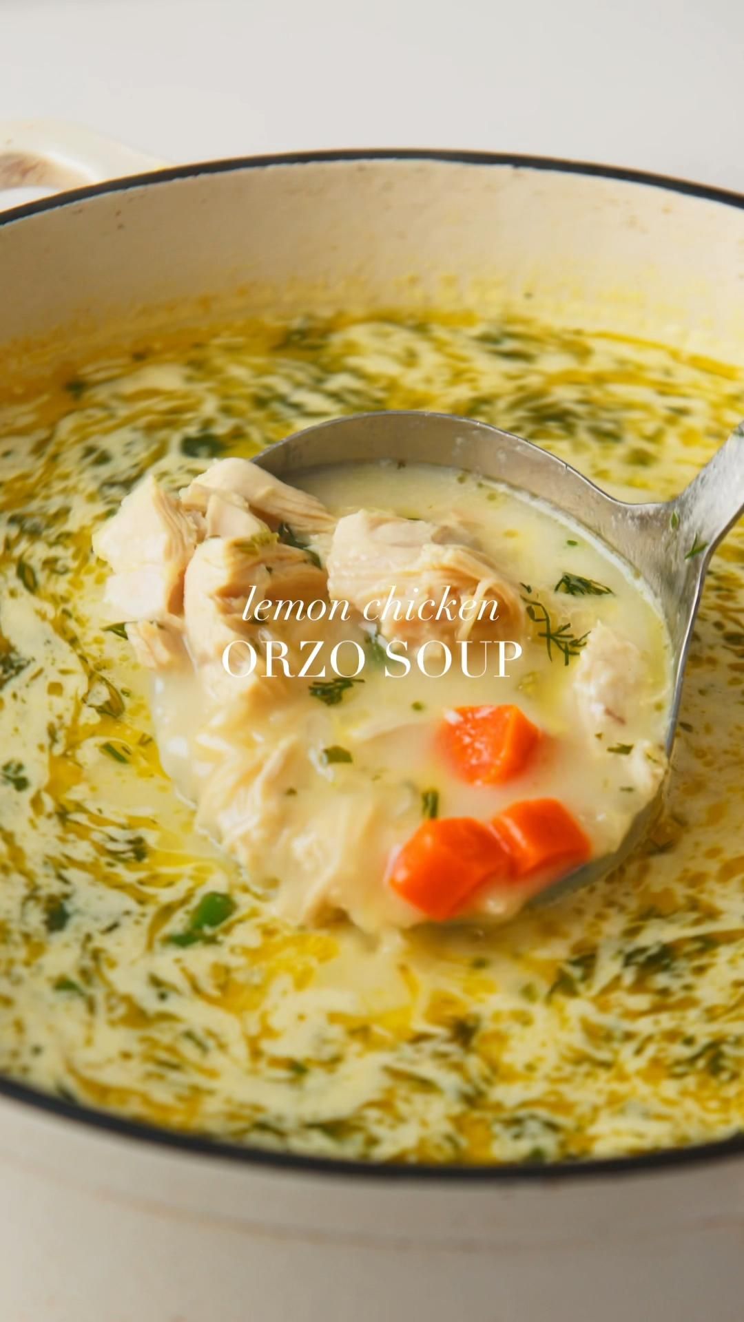 lemon chicken orzo soup