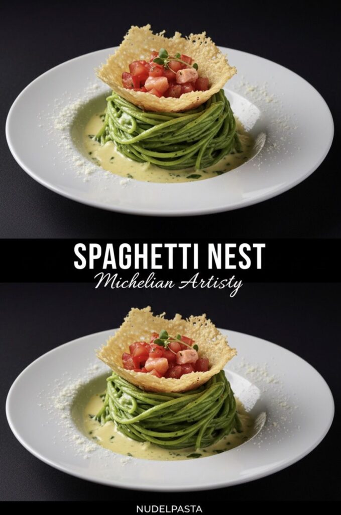 spaghetti nest dinner plates
